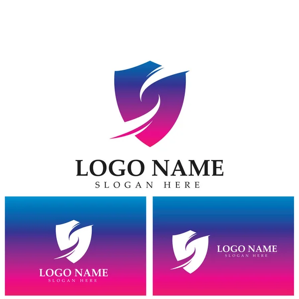 Shield Letter Emblem Badge Logo Template Vector — Image vectorielle