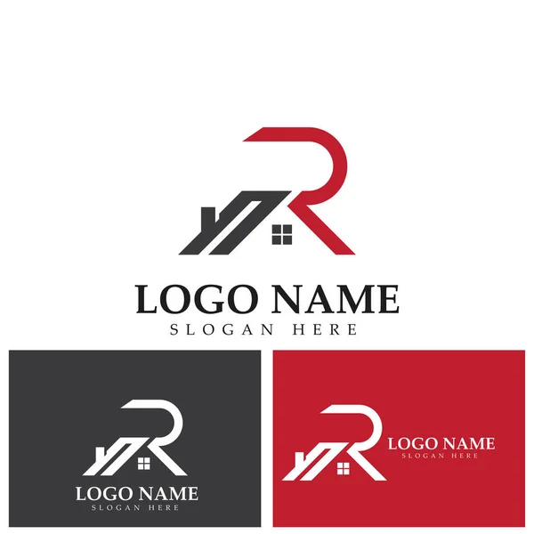 Logo Design Vector Construction Home Real Estate Building Property Creative — Image vectorielle