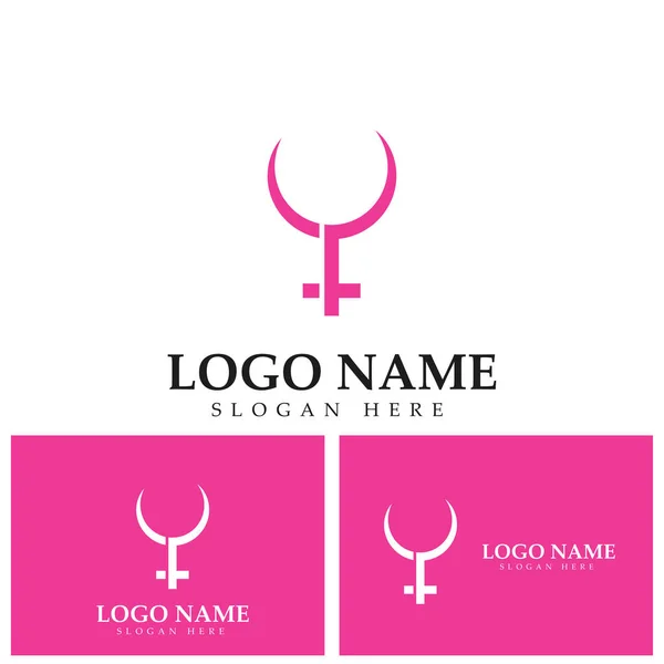 Symbole Genre Logo Sexe Égalité Des Hommes Des Femmes Illustration — Image vectorielle