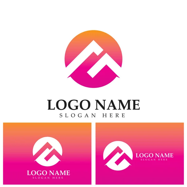 Letter Logo Icon Design Element Template — Stok Vektör