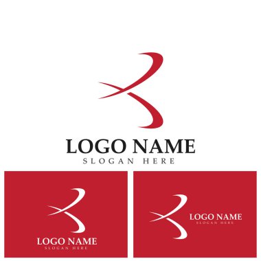 K harfi logo simge tasarım şablonu