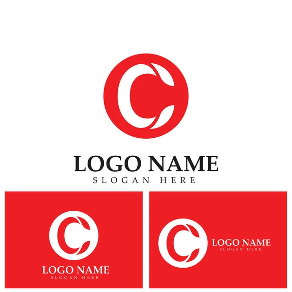 文字CとCのロゴアイコンデザインテンプレート要素 — ストックベクタ
