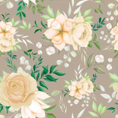 Güzel el çiçeksiz desenler çiziyor.