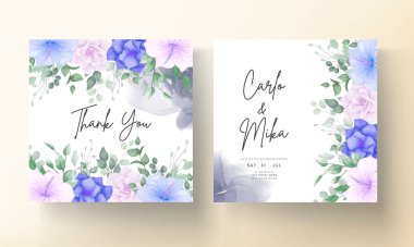 Güzel çiçek ve düğün davetiyesi bırakır