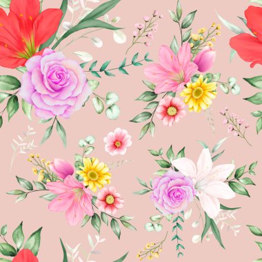 Kusursuz desen Güzel çiçek ve tasarım bırakır