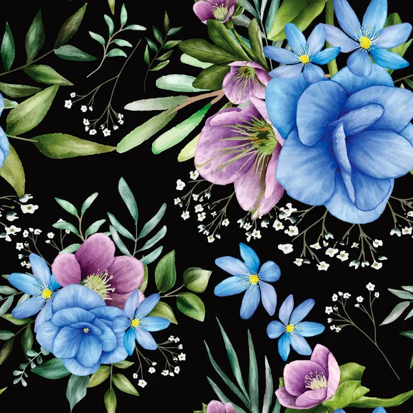 Zarif suluboya çiçekleri ve pürüzsüz desenler bırakıyor