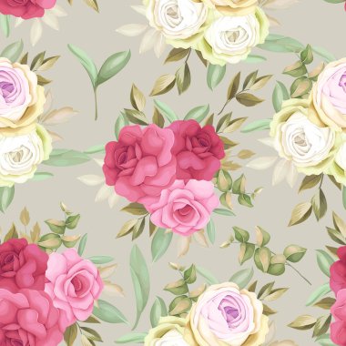 Güzel çiçekli el kusursuz desain desain çiziyor.