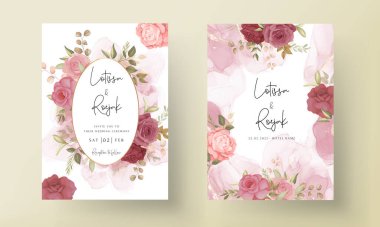 Güzel bir çiçek ve düğün davetiyesi bırakıyor.