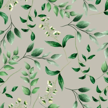 Çiçekli suluboya el kusursuz desen çiziyor