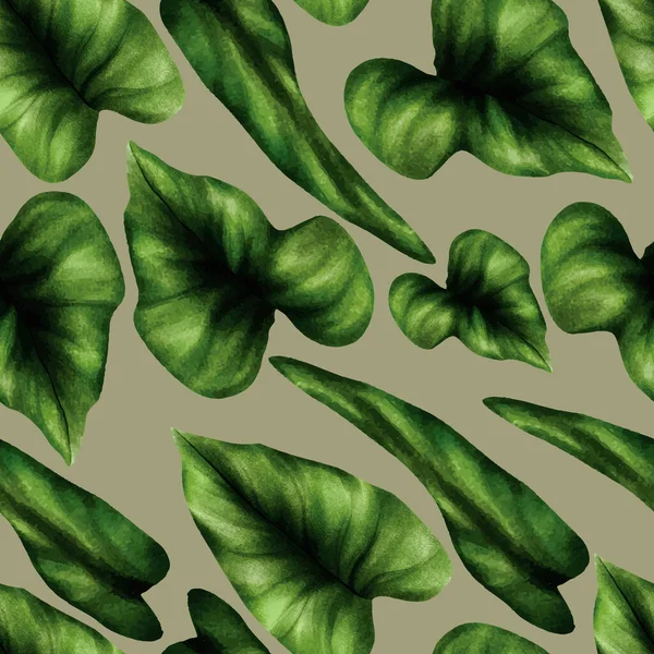 Nahtlose Muster Schöne Sonnenblume Und Blätter — Stockvektor
