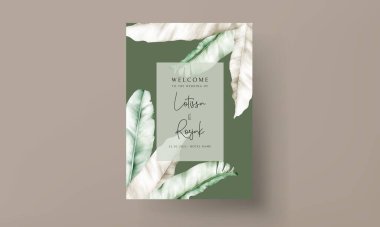 Zarif muz düğün davetiyesi bırakır