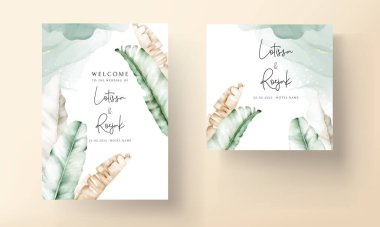 Zarif muz düğün davetiyesi bırakır