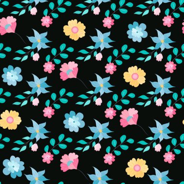 Güzel renkli bir el, düz, çiçeksiz desen çiziyor.