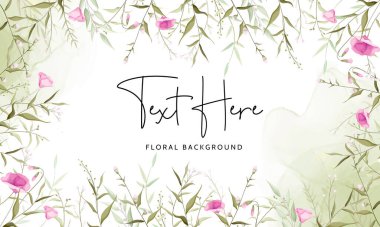 beautiful wild flower floral background