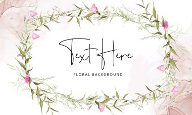 beautiful wild flower floral background