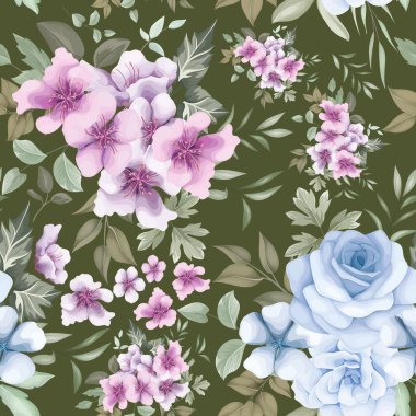 Güzel el çiçeksiz desenler çiziyor.