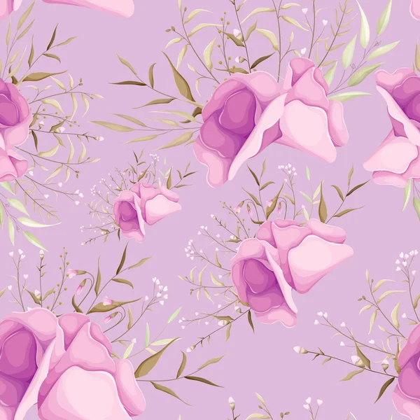 Beautiful Small Floral Seamless Pattern — Image vectorielle