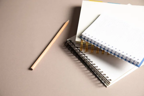 Pencil Notebooks Table — Stock Photo, Image