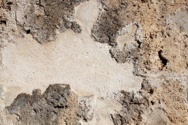 Arkaplan olarak bazalt taşlarından duvar