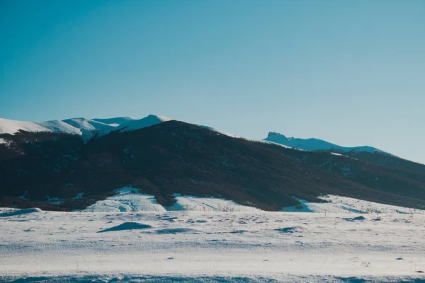 Dağ ve orman karın altında