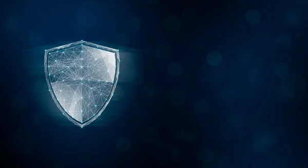 Şebekeden sanal kalkan. siber güvenlik kavramı