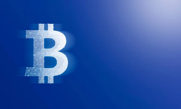 Bitcoin Aus Dem Netzwerk Kryptowährung — Stockfoto