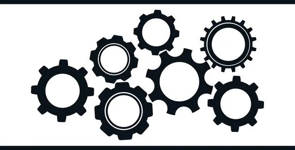 Icons Different Types Gears — Stock Photo, Image