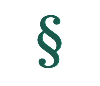 paragraph icon. justice concept on white background