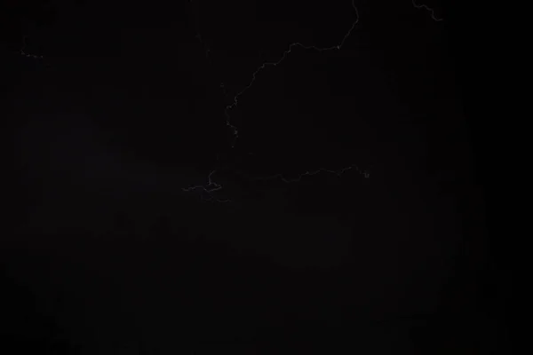 Молния Ночном Небе — стоковое фото