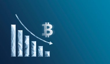 Bitcoin chart from the network goes down
