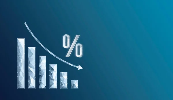 Percentage Graph Network Goes —  Fotos de Stock