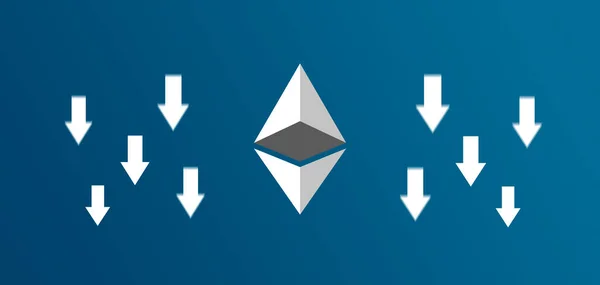 Cryptocurrency Icon Arrows — Φωτογραφία Αρχείου