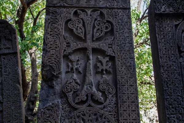 Ormiańskie Khachkars Parku — Zdjęcie stockowe