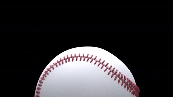 Baseball Bat Ball Transition Clip Transparent Alpha Channel Backgrounds Easy — Stok video