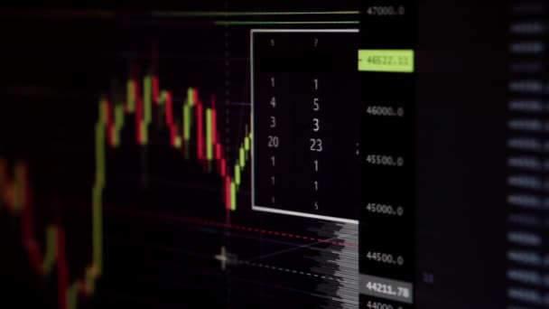 Absztrakt háttér-val stock diagramok. — Stock videók