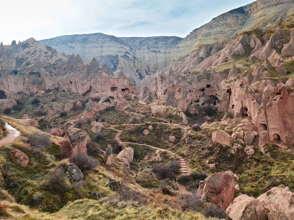 Zelve Open Air Museum Rumah Gua Yang Menakjubkan Cappadocia Nevsehir — Stok Foto