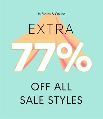 Tüm satış stili vektör posterlerinde% 77 indirim var.