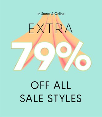 Tüm satış stili vektör posterlerinde% 79 indirim var.