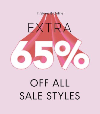 Tüm satış stili vektör posterlerinde% 65 indirim