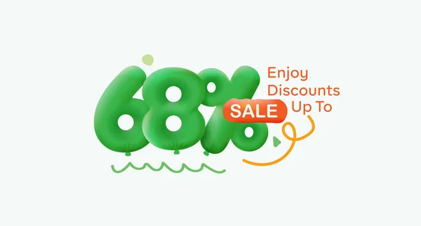 Lettering Enjoy Discounts Vector Illustration Colorful Background — стоковый вектор