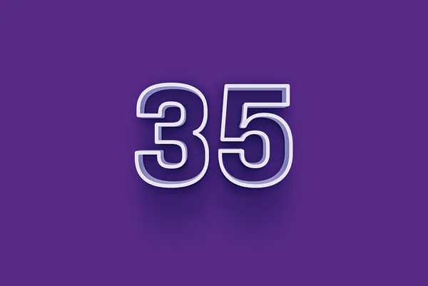 Illustration Number Purple Background — Stock Photo, Image