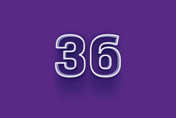 Illustration Number Purple Background — Stock Photo, Image