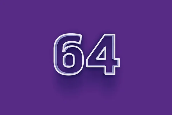 Illustration Number Purple Background — Stock Photo, Image