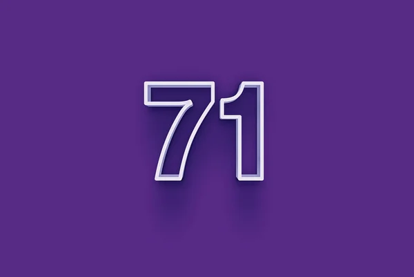 Illustration Der Zahl Auf Violettem Hintergrund — Stockfoto