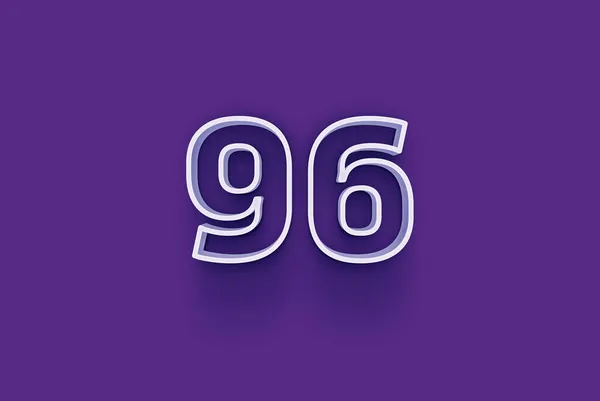 Abbildung Der Zahl Auf Violettem Hintergrund — Stockfoto