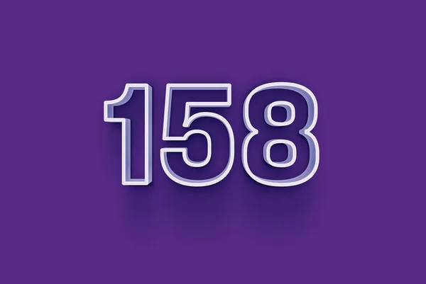 Иллюстрация 158 Номер Фиолетовом Фоне — стоковое фото