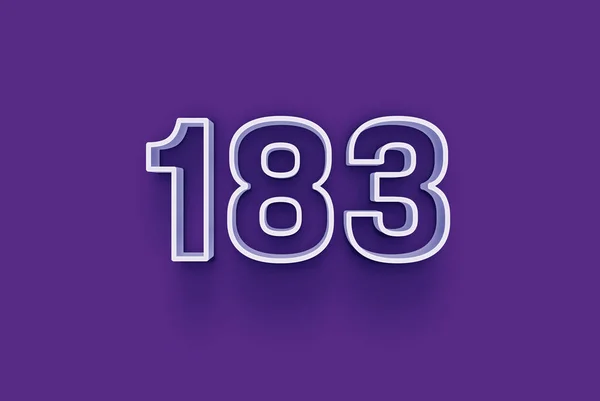 Иллюстрация 183 Номер Фиолетовом Фоне — стоковое фото