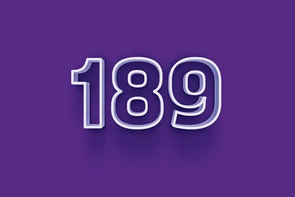 Иллюстрация 189 Номер Фиолетовом Фоне — стоковое фото