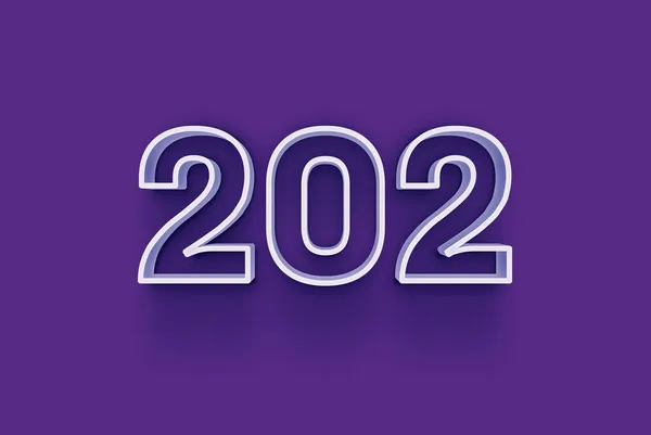 Απεικόνιση Του 202 Αριθμό Μωβ Φόντο — Φωτογραφία Αρχείου