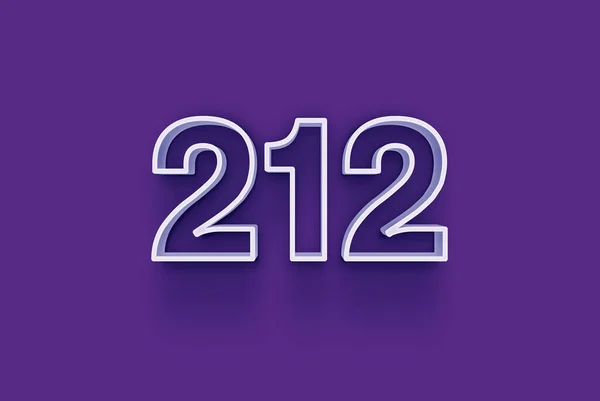 Illustration 212 Number Purple Background — Stock Photo, Image